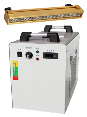 300*30mm 365nm 395nm 3000W UV LED 쿨링 램프와 UV 물 냉각 시스템